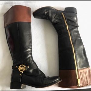 Michael Kors Fulton Harness Riding Boots